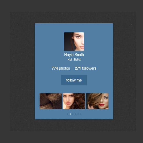 100 + Web Widget Designs PSD 10 Instagram Widget