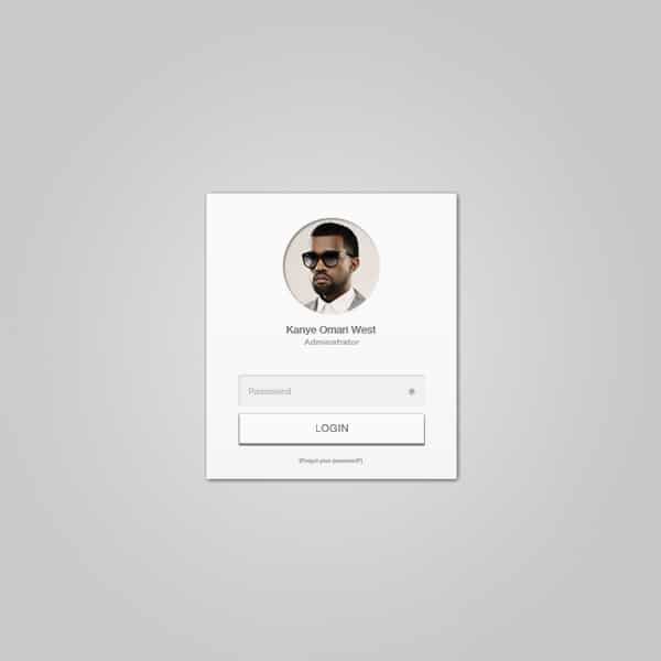 100 + Web Widget Designs PSD 55 Login-Widget