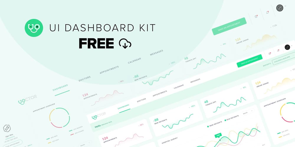 Medical Doctors Dashboard UI Kit