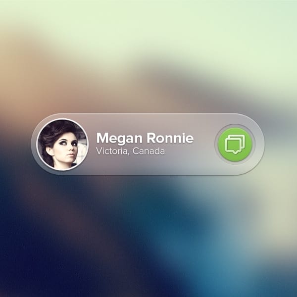 100 + Web Widget Designs PSD 65 Message-Widget--PSD