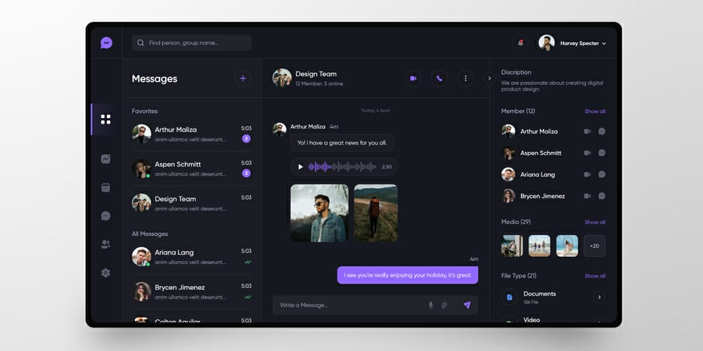 Messenger Dashboard