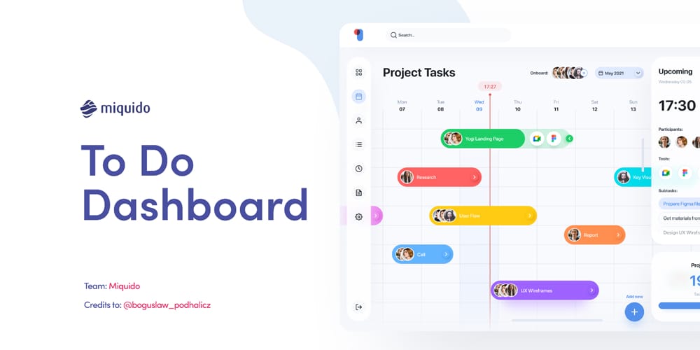 Miquido To Do Dashboard UI