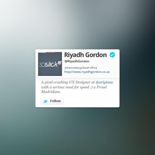 100 + Web Widget Designs PSD 8 Twitter-Widget