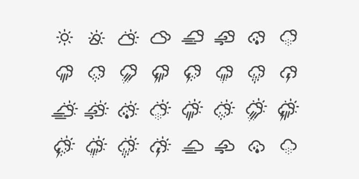 Useful Free Icon Fonts 36 Weather-Icon-Font