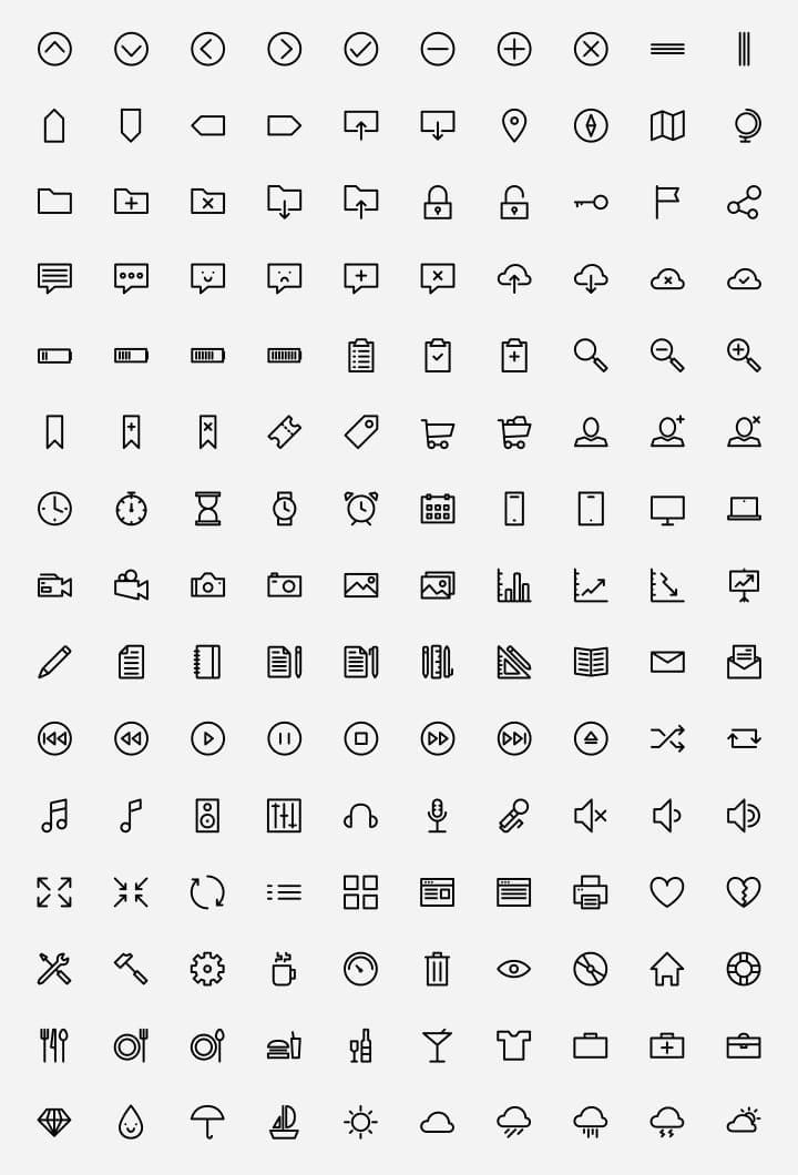 Useful Free Icon Fonts 43 outlined-icons