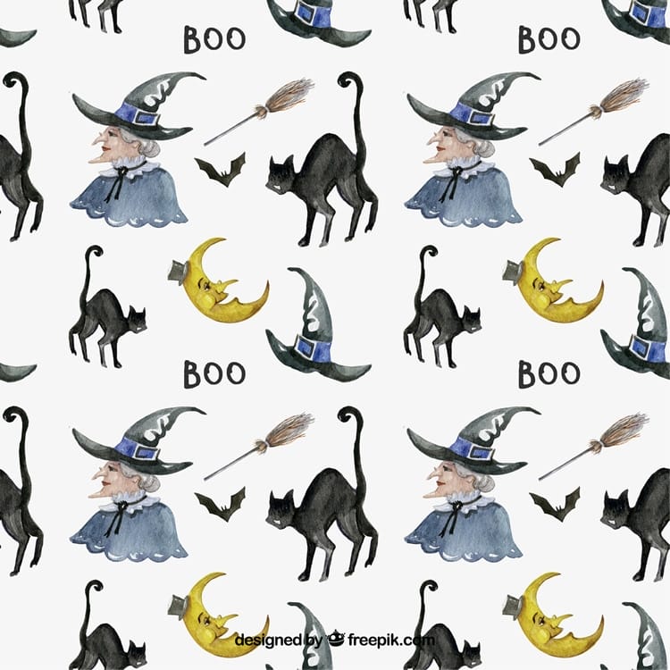 10 Free Vector Halloween Patterns