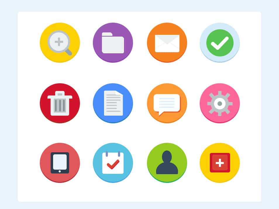 12 Free Flat Icons