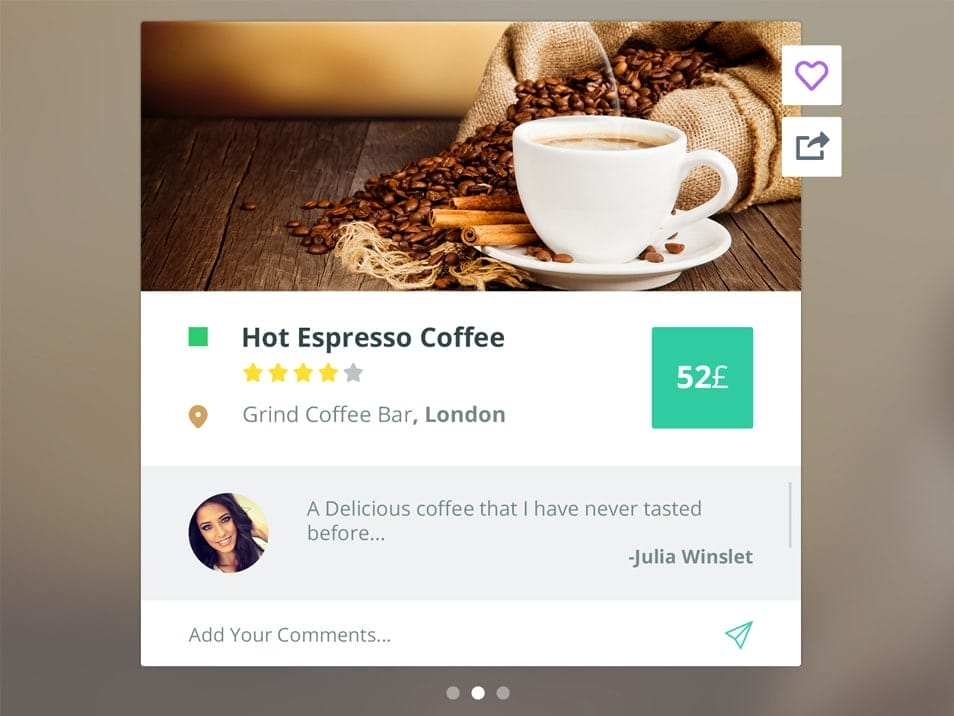 100 + Web Widget Designs PSD 64 Coffee-Widget-PSD