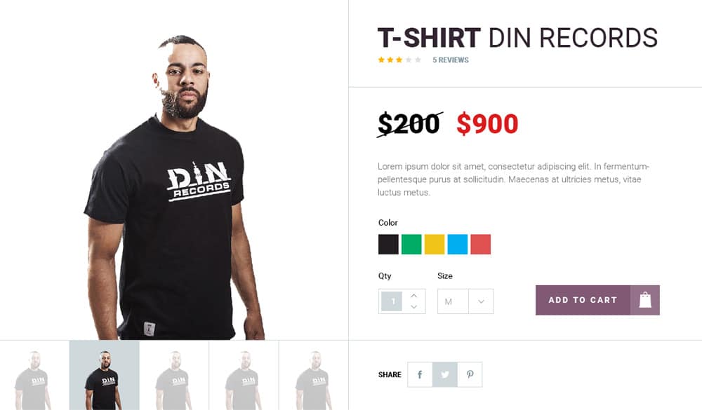 Latest Free Useful UI Elements PSD For E-commerce Websites 4 E commerce Shop Single Item UI PSD