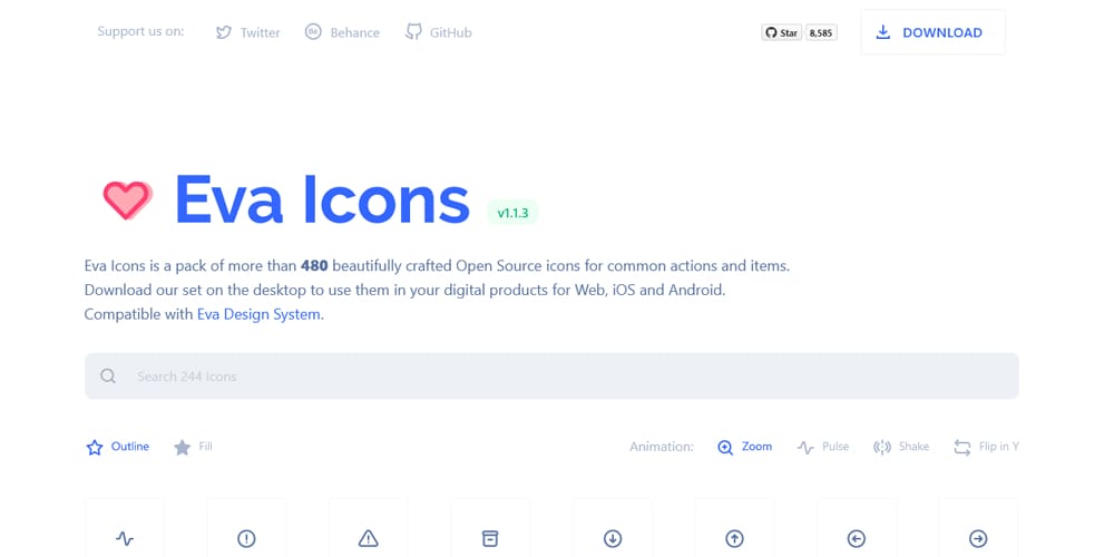 Useful Free Icon Fonts 72 Eva icons