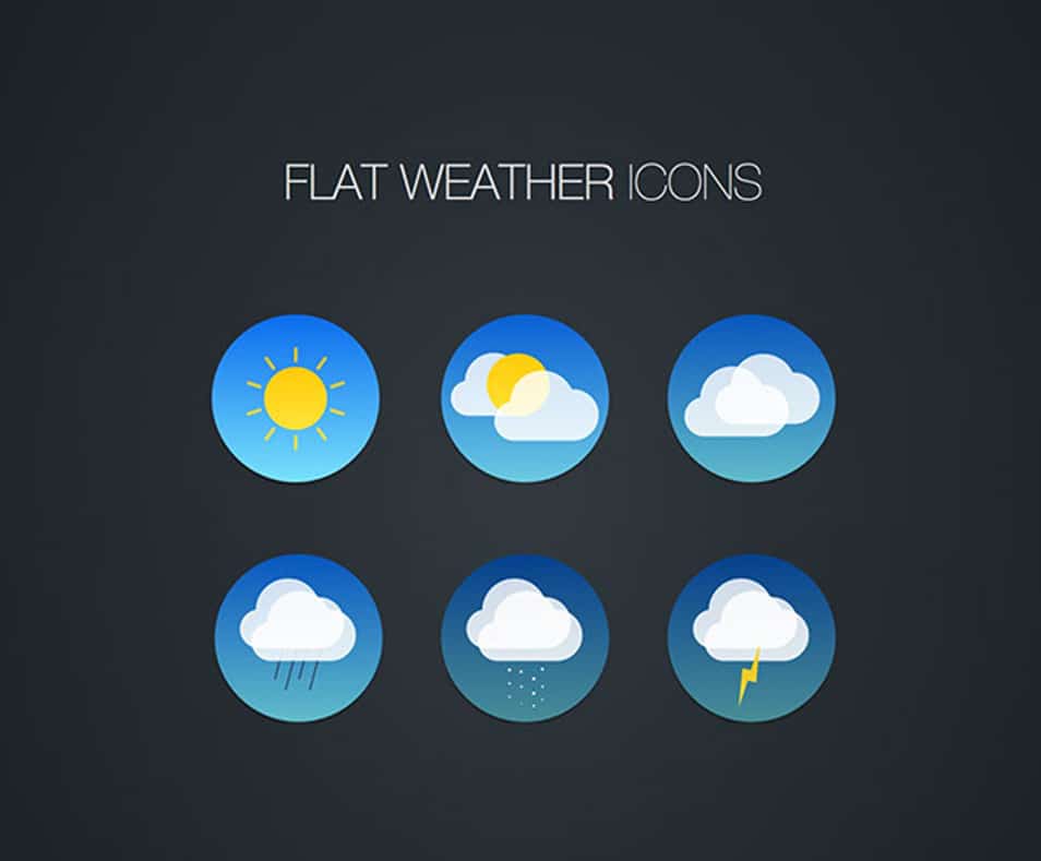 Flat Weather Icons