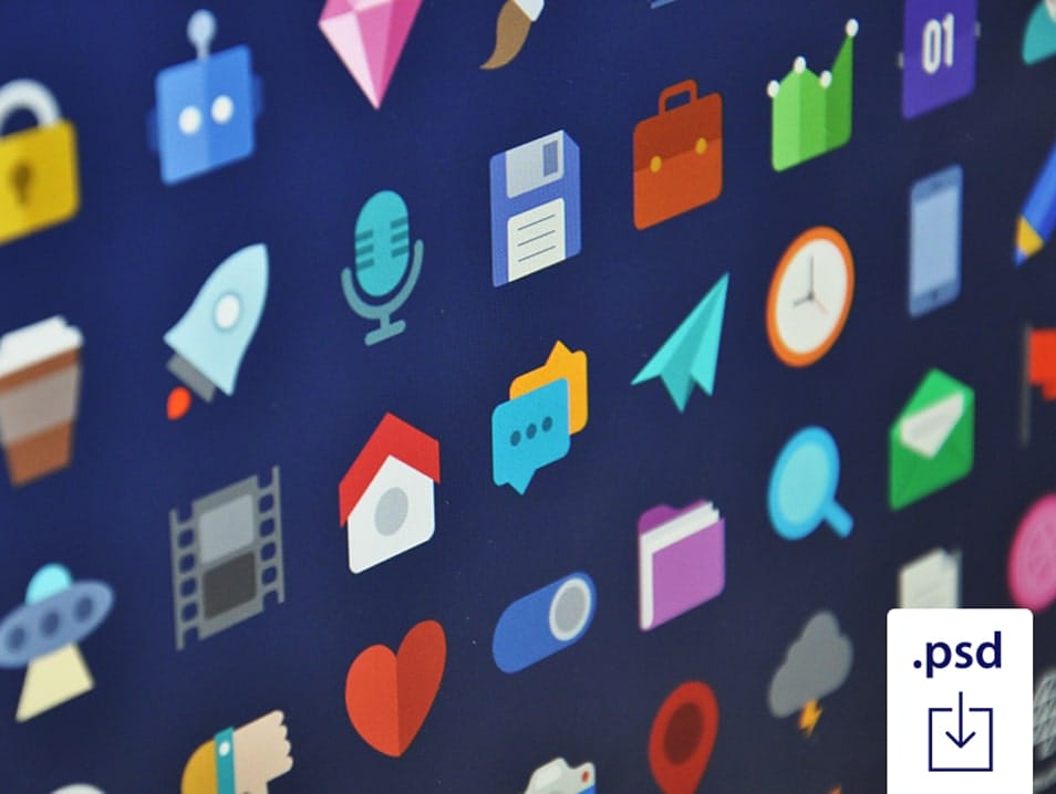 Free Flat Icons PSD