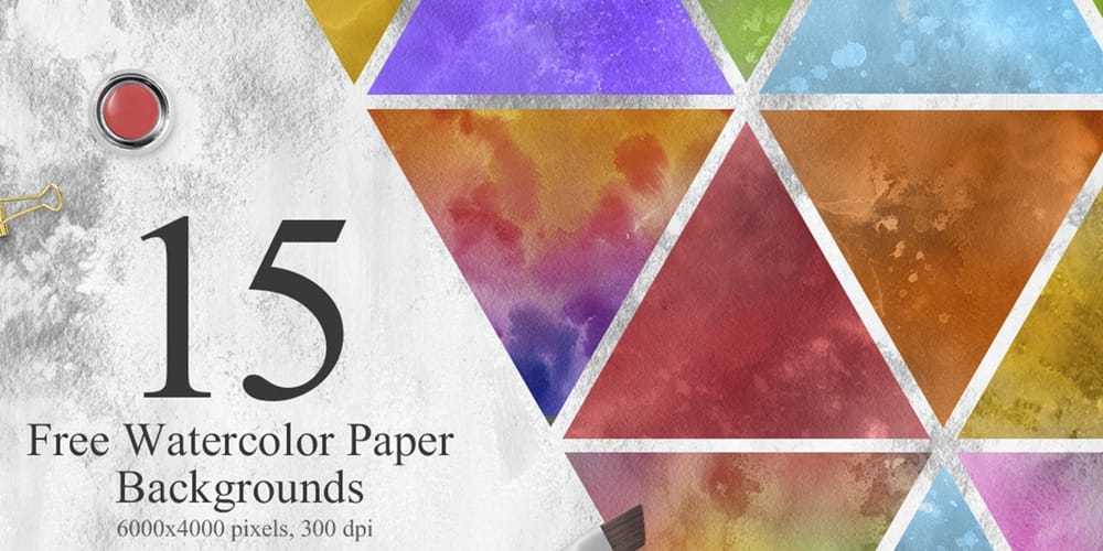 Free Watercolor Elements for Designers 34 Free Watercolor Paper Backgrounds