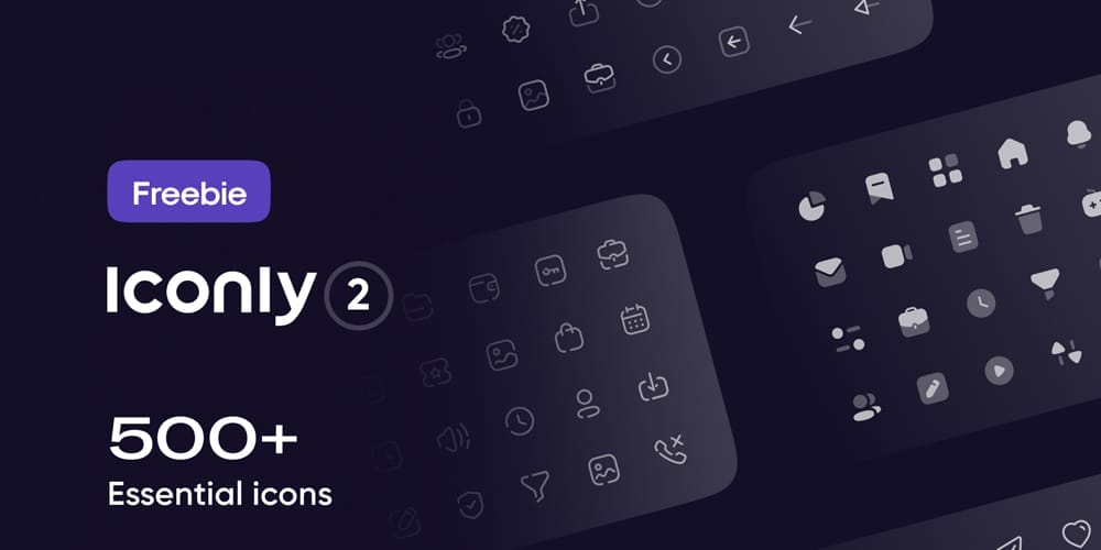 Useful Free Icon Fonts 6 Iconly 2 Essential icons