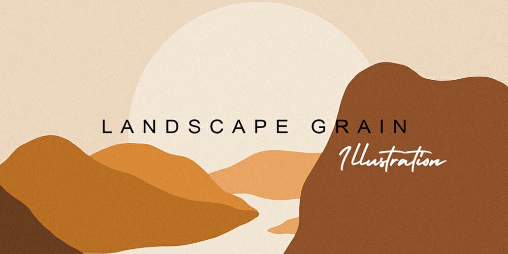 Landscape Minimalist Illustration Background