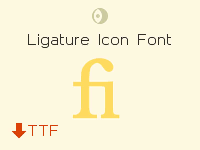 Useful Free Icon Fonts 12 Ligature Icon Font