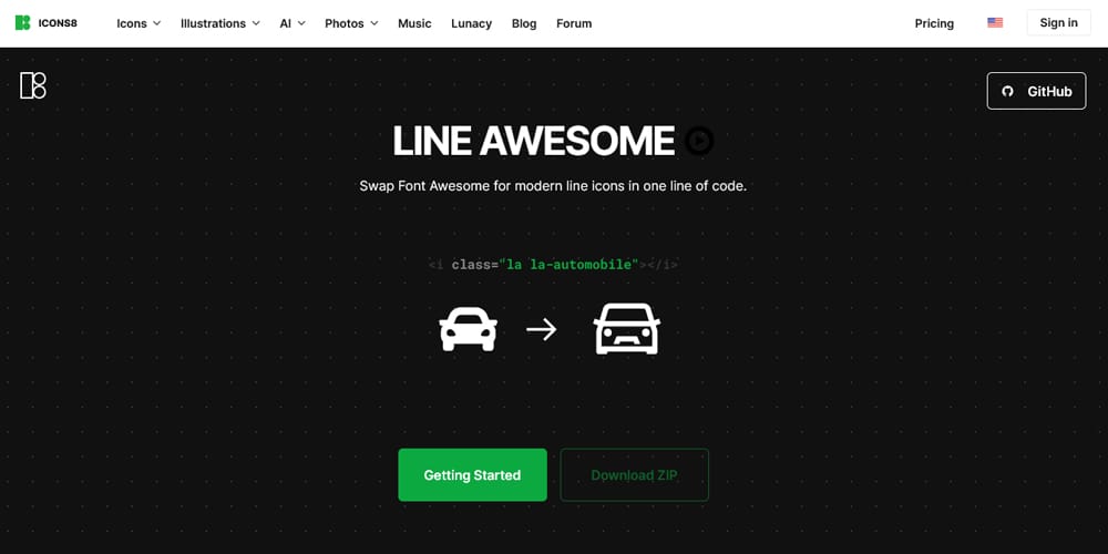 Useful Free Icon Fonts 74 Line Awesome Icons