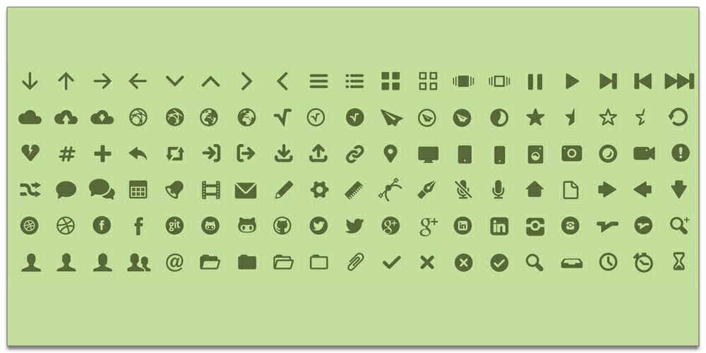 Useful Free Icon Fonts 70 MFGLabs Icons