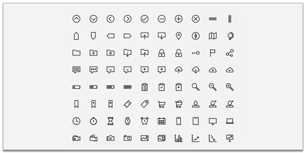 Best Free Line Icon Fonts 15 Outlined Icons