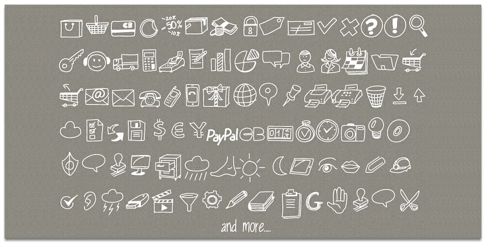 Best Free Line Icon Fonts 19 PW Drawn Icons