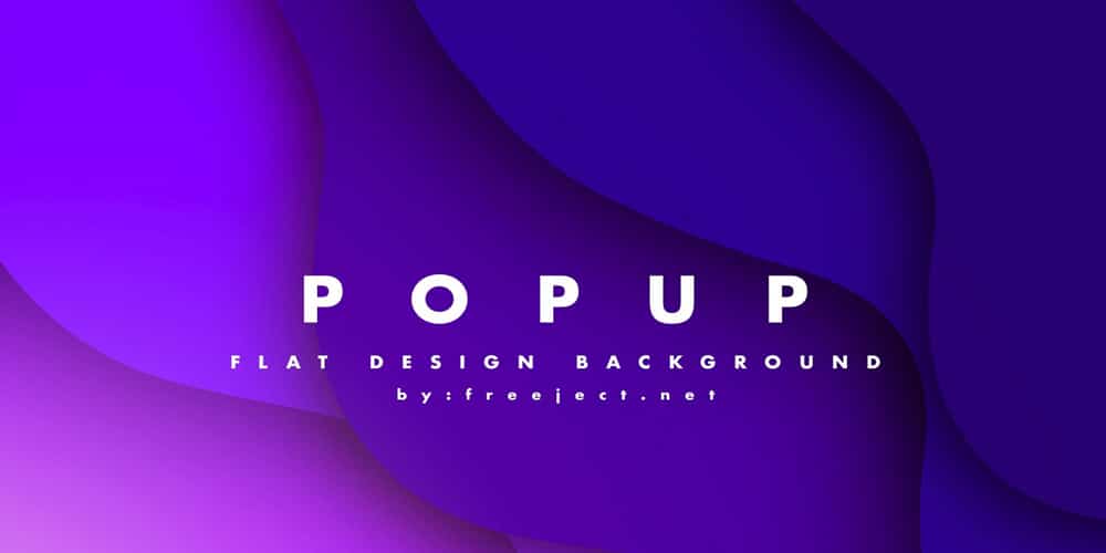 Pop Up Flat Design Background