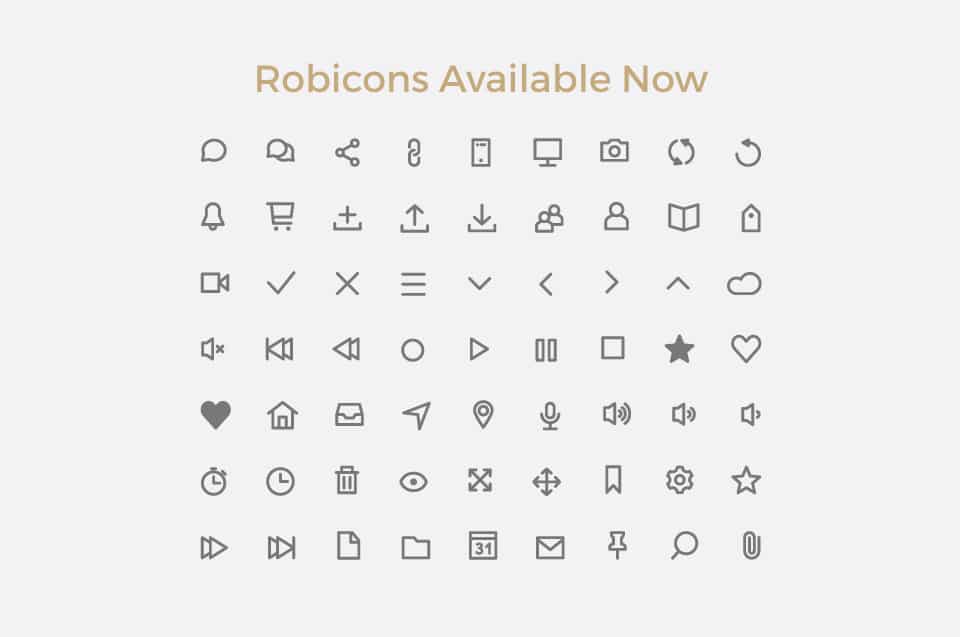 Useful Free Icon Fonts 8 Robicons Font