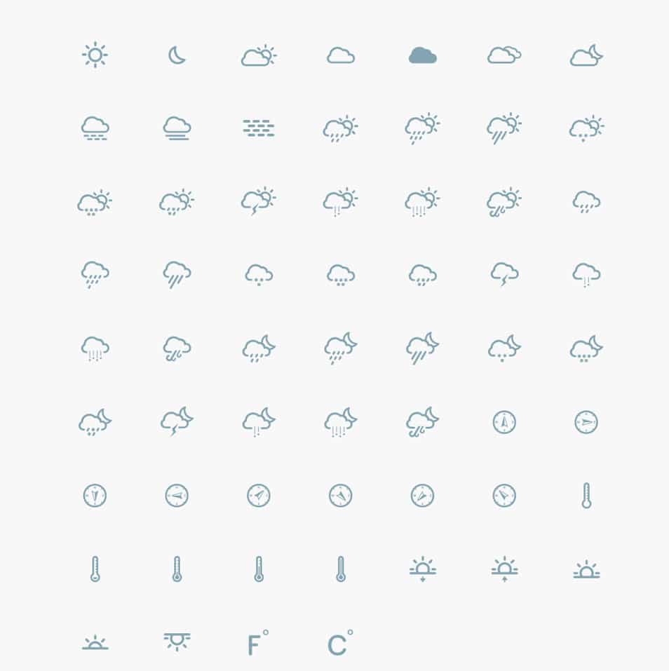 Simple Weather Icons