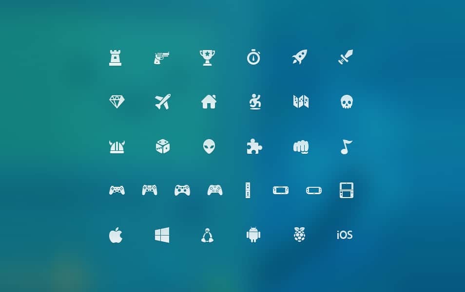 Video Game Icon Set