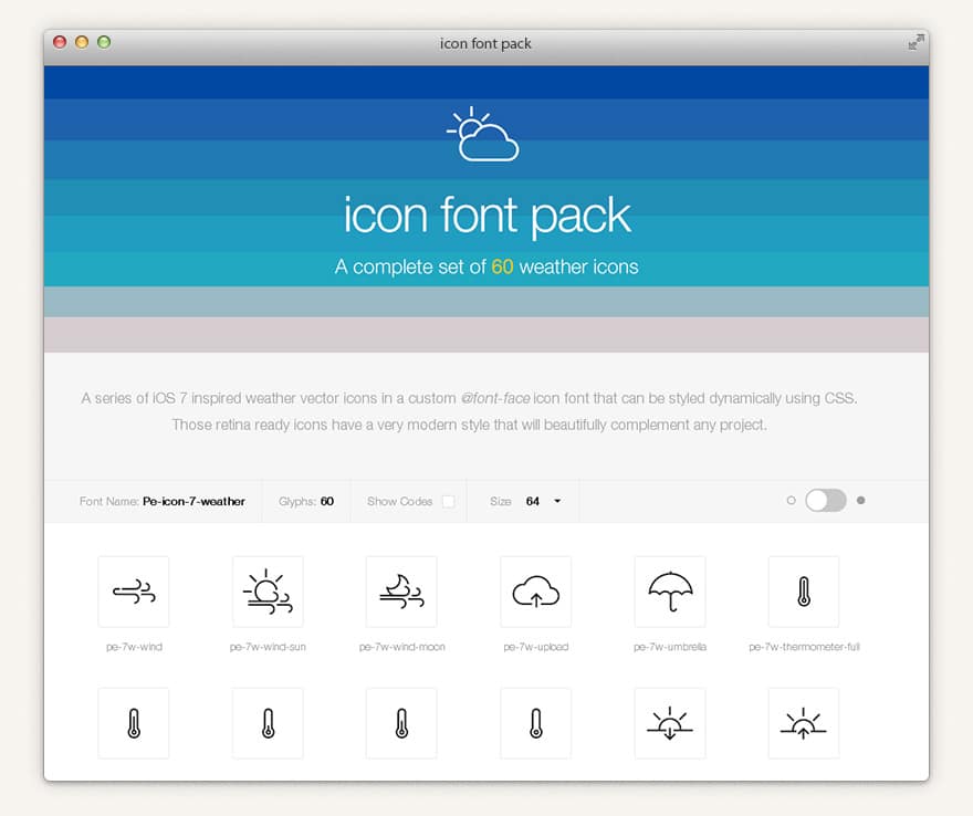 Useful Free Icon Fonts 14 Weather 7 Icon Font
