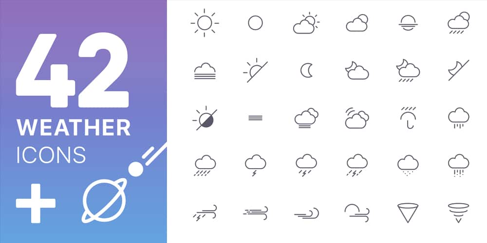 Useful Free Icon Fonts 59 Weather Icons