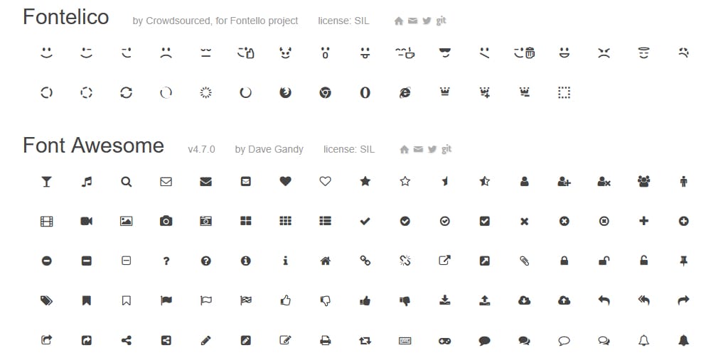 Useful Free Icon Fonts 61 fontello