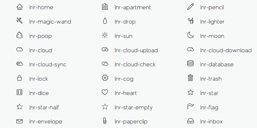 Useful Free Icon Fonts 48 Linearicons