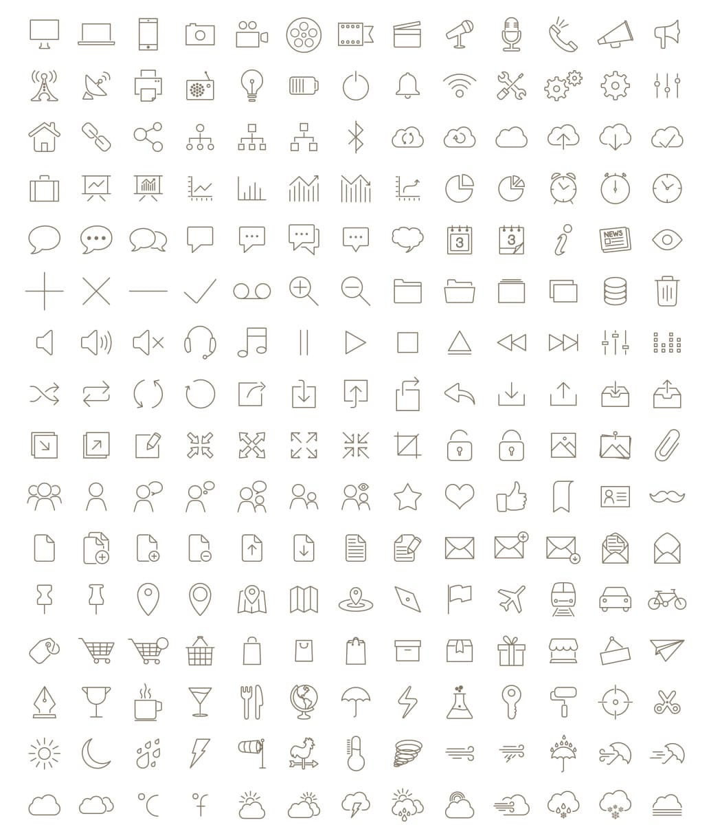 Useful Free Icon Fonts 22 outline icon free font