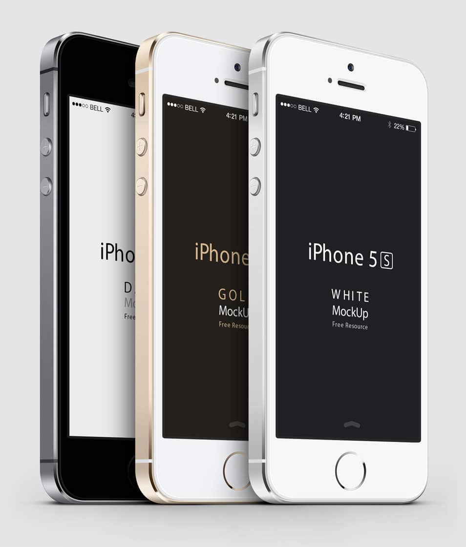 iPhone 5S Psd Vector Mockup