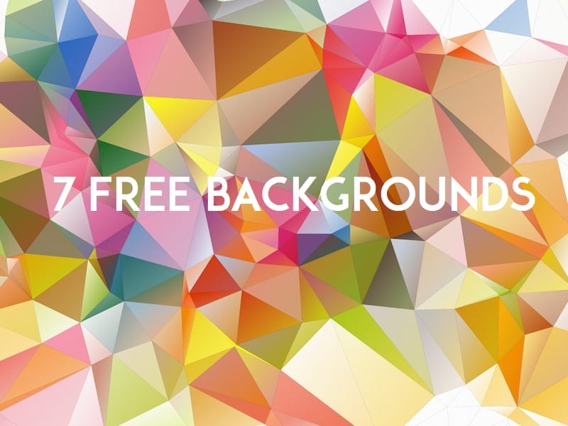 Latest Free Web Elements from June 2014 48 Low Poly Backgrounds