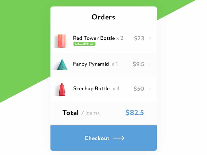 100 + Web Widget Designs PSD 78 Order Widget PSD