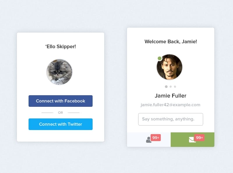 Latest Free Web Elements from June 2014 38 Profile Widget