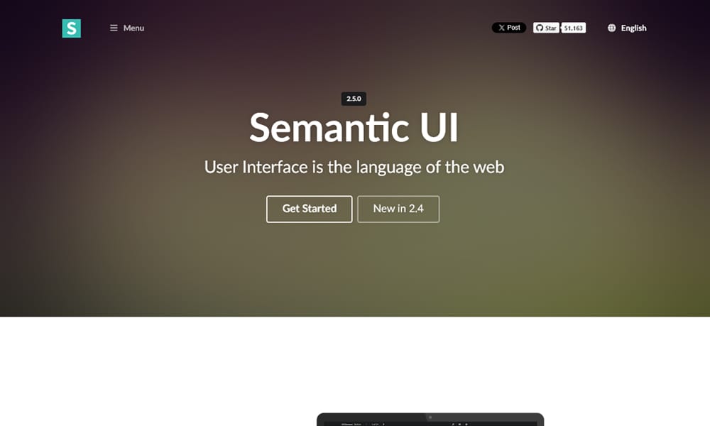 Ultimate CSS Resources (CSS Tools, Frameworks, Ebooks, Snippets..) 24 Semantic UI