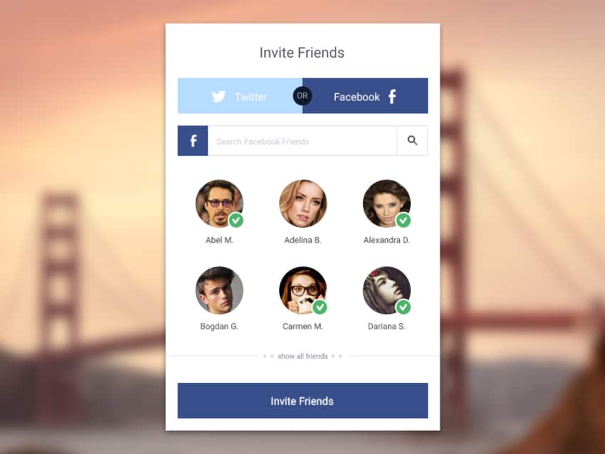 100 + Web Widget Designs PSD 3 Social Widget PSD
