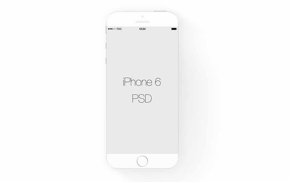 White iPhone 6 Mockup