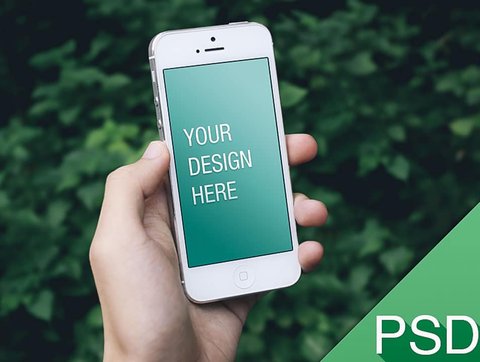 iPhone 5 Mockup Template