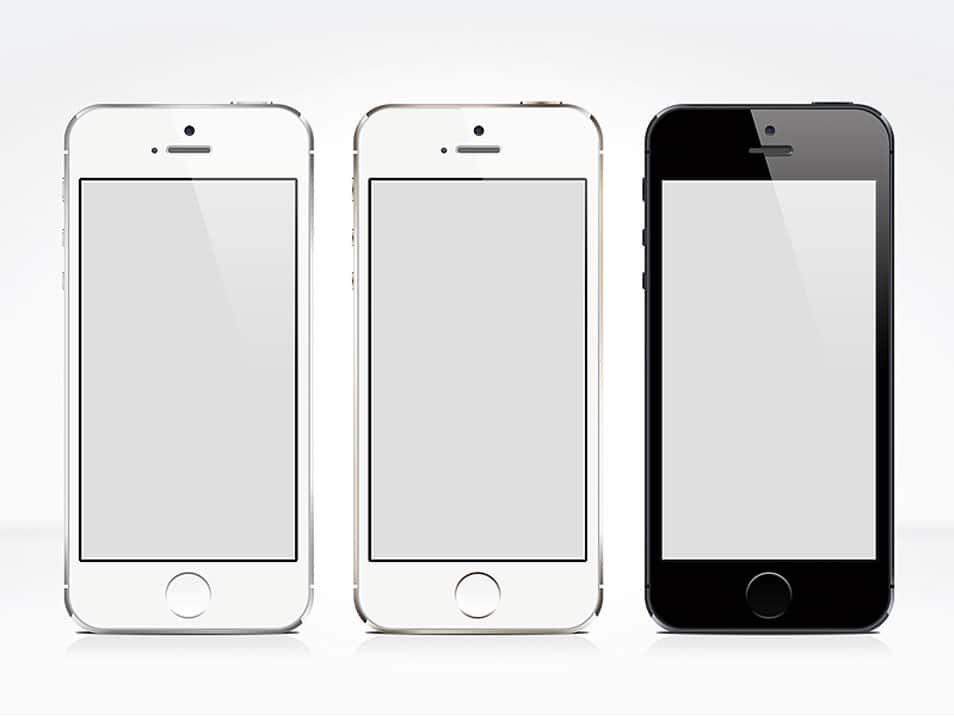 iPhone 5S Free PSD Mockup