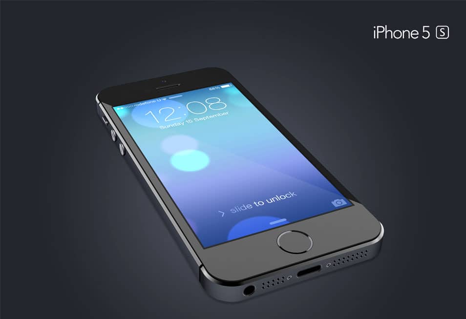 iPhone 5S Mockup PSD