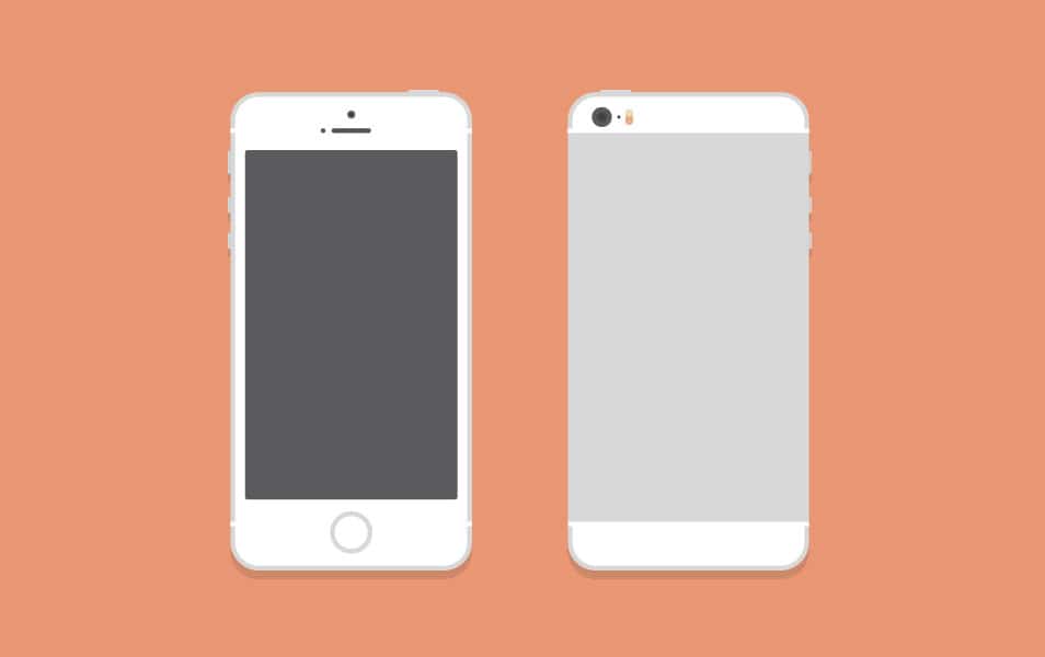 iPhone 5S Mockup PSD