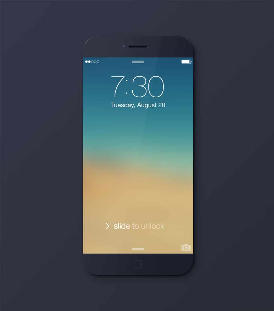 iPhone 6 black Mockup