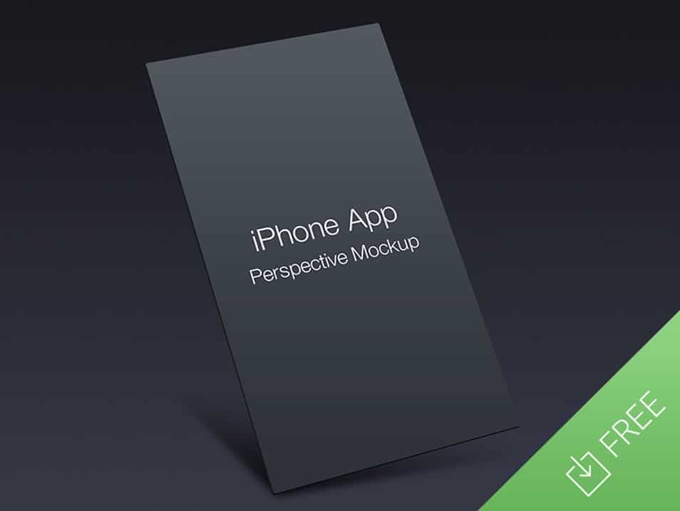 iPhone App Perspective Mockup