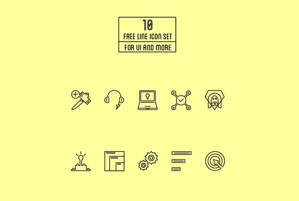 250+ Ultimate Collection of Free Line Icon Sets 162 10 Free Line Icons Set