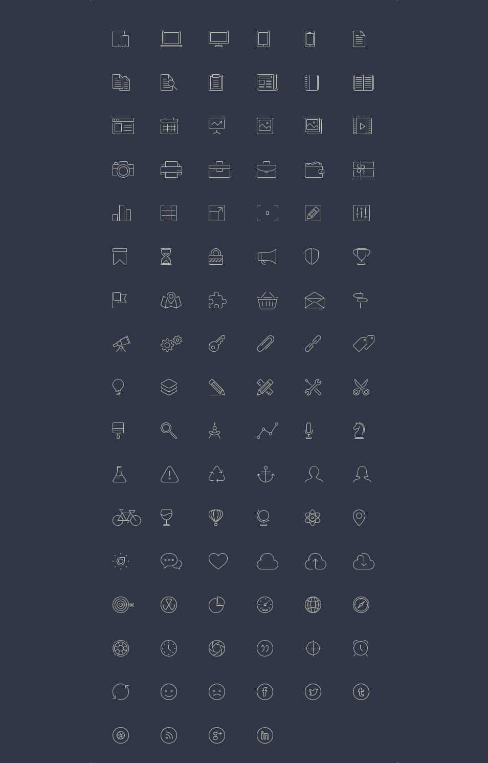 250+ Ultimate Collection of Free Line Icon Sets 39 100 Free Line-Style Icons
