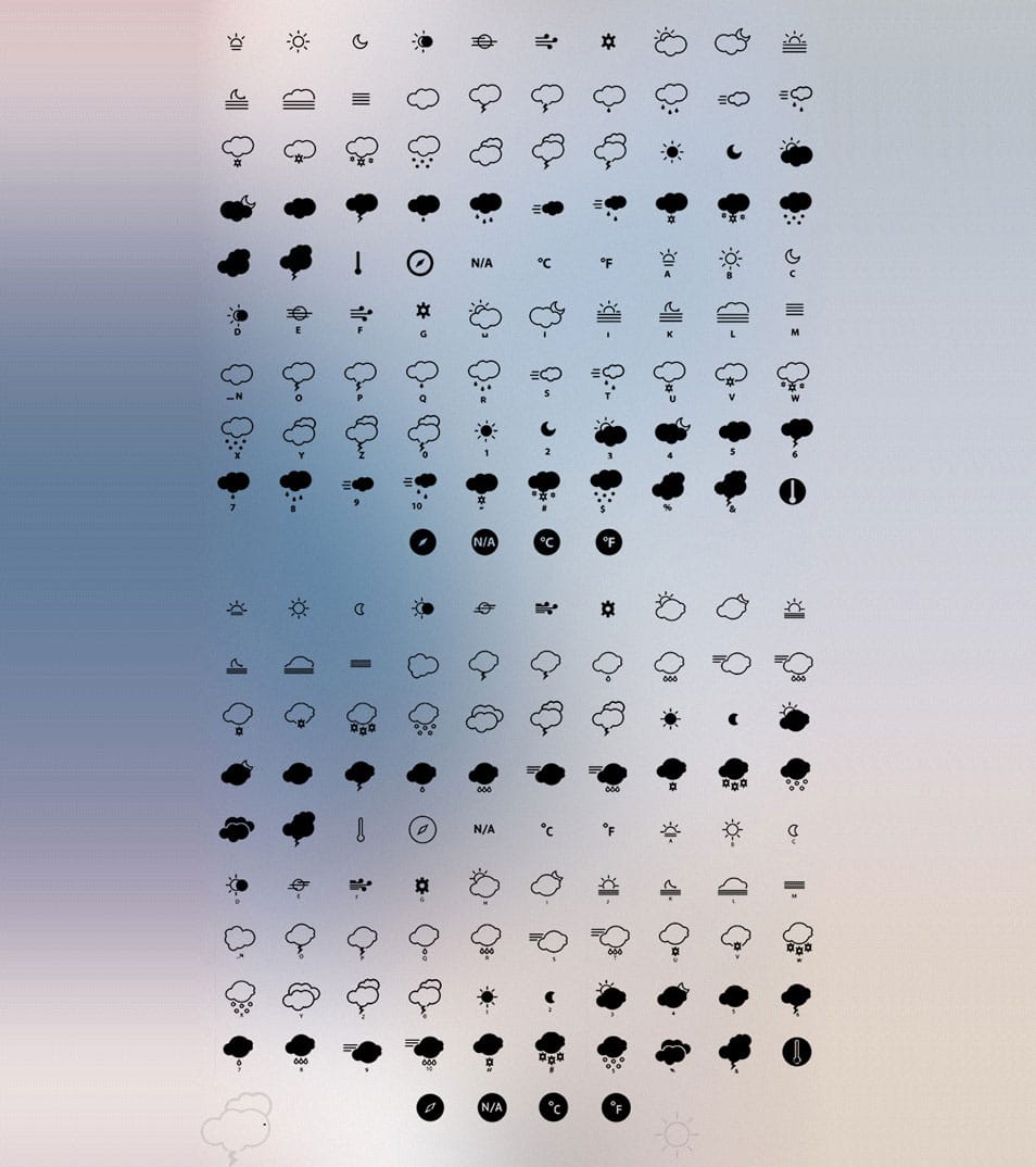 250+ Ultimate Collection of Free Line Icon Sets 129 180+ Free Weather Icons