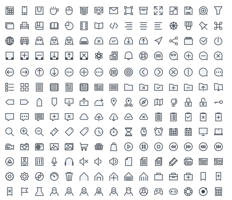 250+ Ultimate Collection of Free Line Icon Sets 29 195 iOS 7 Icons